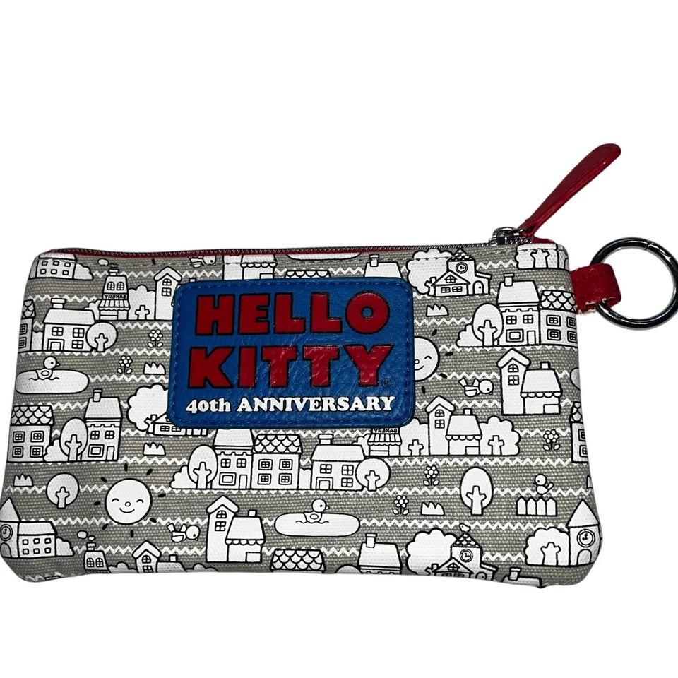 Bolso Estuche Lápices Loungefly X Hello Kitty 40 Aniversario Lentejuelas Arco Iris Foto 4 de 4