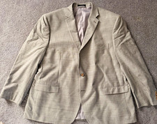Lauren Ralph Lauren Silk Wool Windowpane Blazer 52R Old Money