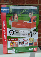 Radio Flyer 3 in 1 Family Wagon with canopy XL Storage Bag Compact Fold New