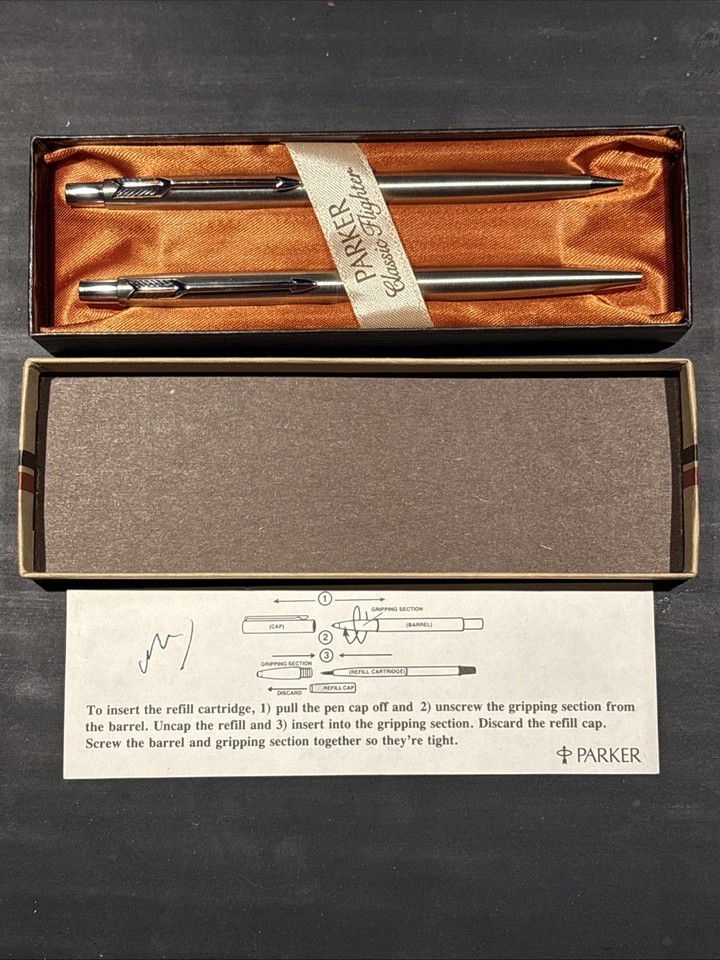 PARKER Vintage Classic Flighter Pen & Pencil Set Original Box | eBay