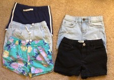 Girls Lot Of 5 Pairs Of Oshkosh Shorts Size 6  6/6X