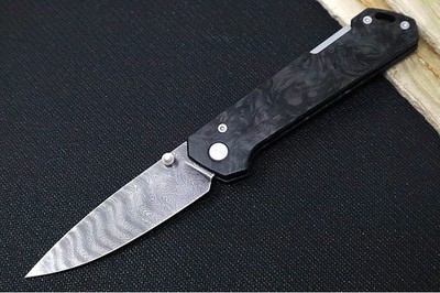 Boker Annual Damascus 2026 Folding Knife Carbon Fiber Handle 160 Layer Blade 113