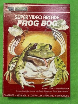 RARE Sears Mattel Vintage 1982 Intellivision FROG BOG  - COMPLETE IN BOX