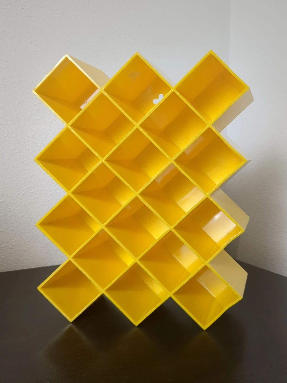 Vintage COPCO Danish Modern Lubge Randel Design Yellow Wall Spice Rack MCM