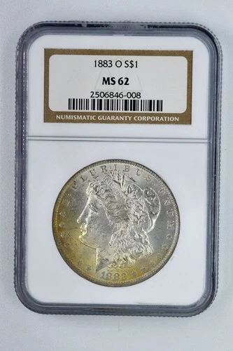 1883 O Morgan Silver Dollar - NGC MS62