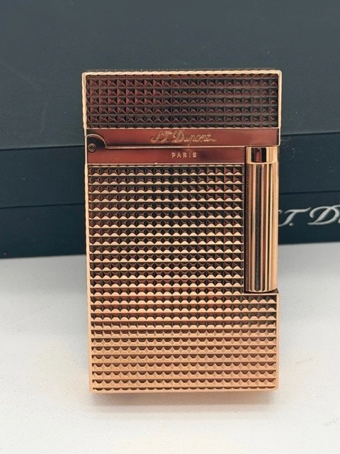 2 encendedores St Dupont Ligne color oro rosa Foto 2 de 4