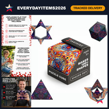 Magnetic Dodecahedron Puzzle Cube - Stress Relief Fidget Toy for Adults Kids