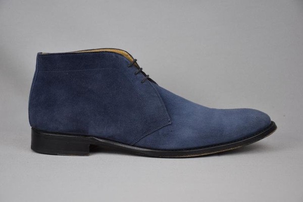 Men Bally Boots Navy Suede 42