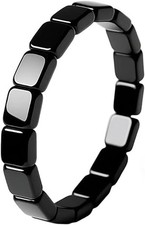 Stylish Black Hematite Bracelet for Men - Hypoallergenic Confidence Boost