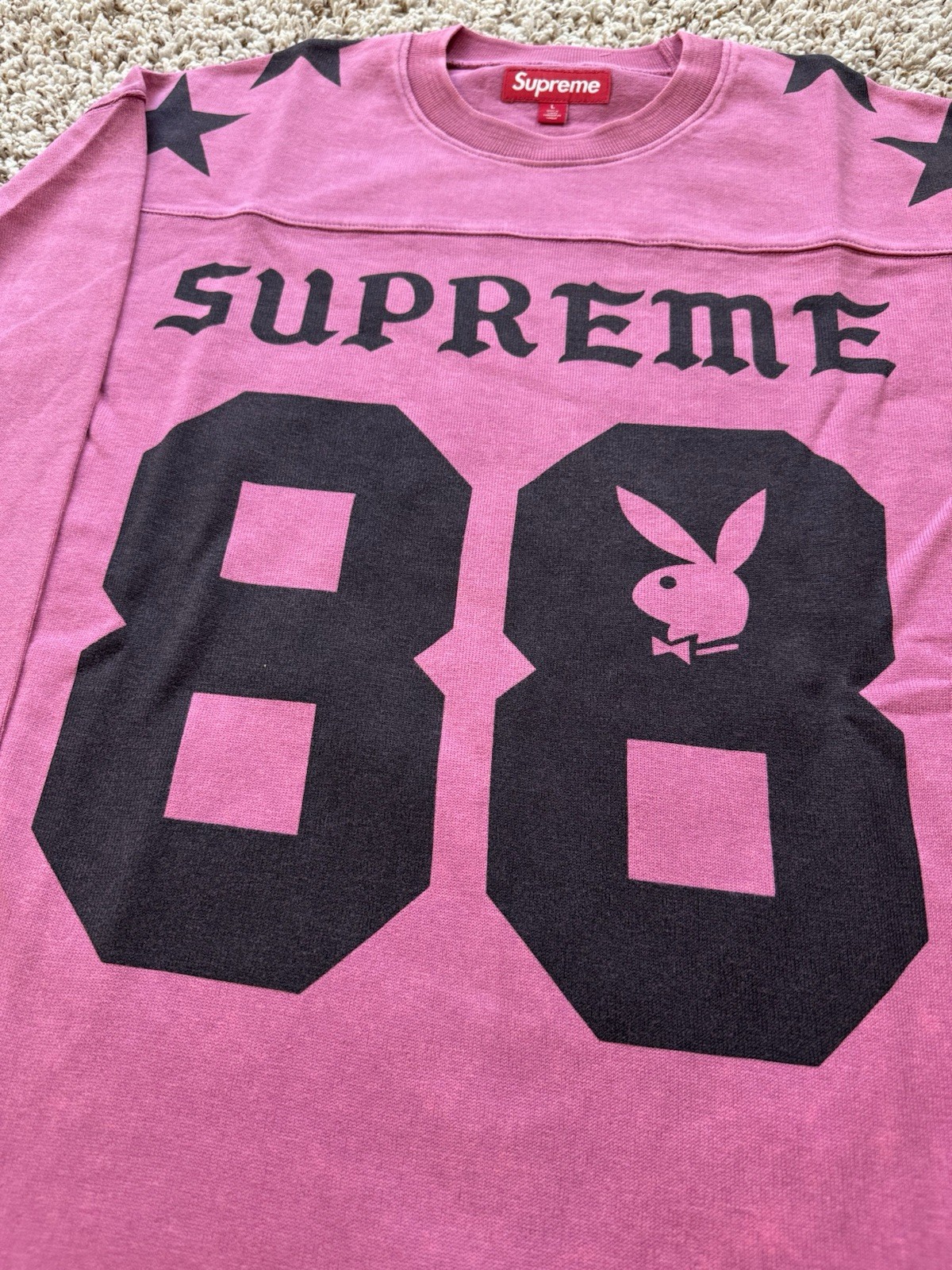 Supreme ® Playboy ® L/S Football Top Pink (Size Large) - Neaural