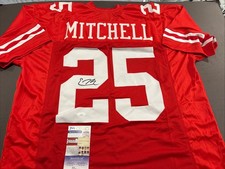 Elijah Mitchell Autographed Signed XL Custom 49ers Jersey-JSA ROOKIE AUTOGRAPH