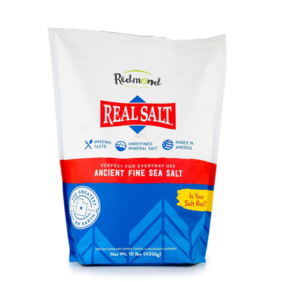 #ad Redmond Real Salt 10 Lb Bag Natural Unrefined Gluten Free Fine Sea Salt 10Lb $50.99