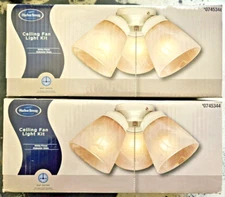 Harbor Breeze Ceiling Fan Light Kit White 2 Pack