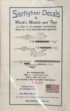 Starfighter Decals Class IX Starship Markings For Polar Lights/AMT 1/1000 scale