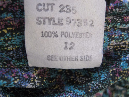 VTG Carissa Jeffrey Skirt Size 12 Satin Elastic Waist A- Line Jacquard Paisley - Picture 7 of 8
