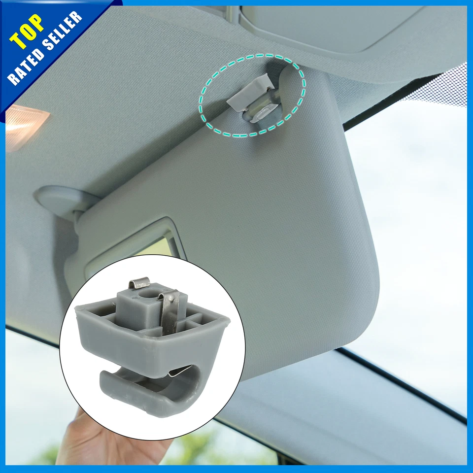 Pack de 1 para Mercedes Benz Coche Plástico Parasol Gancho Soporte Retenedor Gris Foto 2 de 4