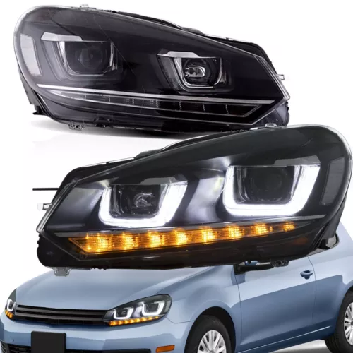 VLAND LED-Projektor Fronts Scheinwerfer für 2008–2013 VW Golf VI MK6 5K1 AJ5 L+R - Bild 1 von 7