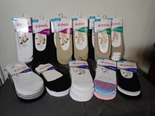 Women’s Peds 6 Pairs - Extended size 8-12 Choose Style & Color