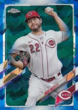 WADE MILEY TOPPS CHROME SAPPHIRE BLUE BASE CINCINNATI REDS #638 2021 21