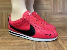 RARE Sz 10 - Nike Classic Cortez Premium Leather Red Orbit Sneaker 807480-601