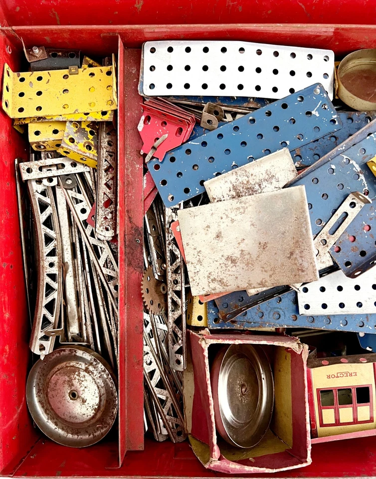 Juego de montaje 8 1/2 8,5 rueda de la fortuna eléctrica años 50 juego de juguetes de construcción coleccionable SS Foto 3 de 4