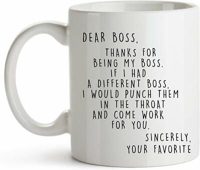 dear boss lady mug