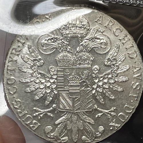 1780 Austria Maria Theresa Thaler Restrike -AU/BU Uncirculated B13 - Picture 3 of 4