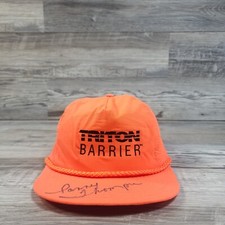 Triton Barrier Signed Autograph Vintage 90s Rope Cap Hat SnapBack Adult Mens