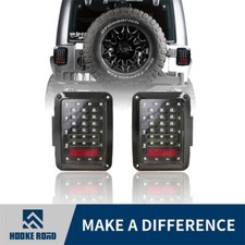 Hooke Road Led Rear Tail Lights W Brake Reverse For Jeep Wrangler Jk 2007-2018