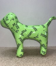 Victoria's Secret VS PINK Green Stuffed Pleather Dog 9