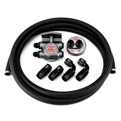HEL Performance Solid Billet 3/4'' UNF Oil Filter Relocation Kit