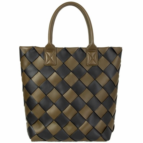 BOTTEGA VENETA Maxi Cabat 30 Leather Tote Bag in Mustard Green / Black - Picture 5 of 11