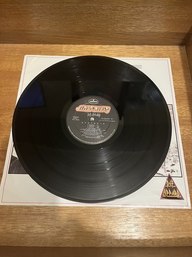Def Leppard Hysteria 1987 US 1st Press In Shrink With Hype Sticker EX/EX Vinyl - Picture 4 of 12