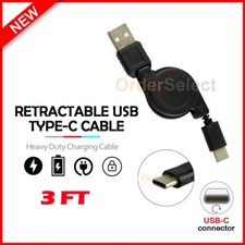 USB Type-C Retract Charger Cable Cord for Samsung Galaxy Tab S6 Lite 10.4/S7 FE