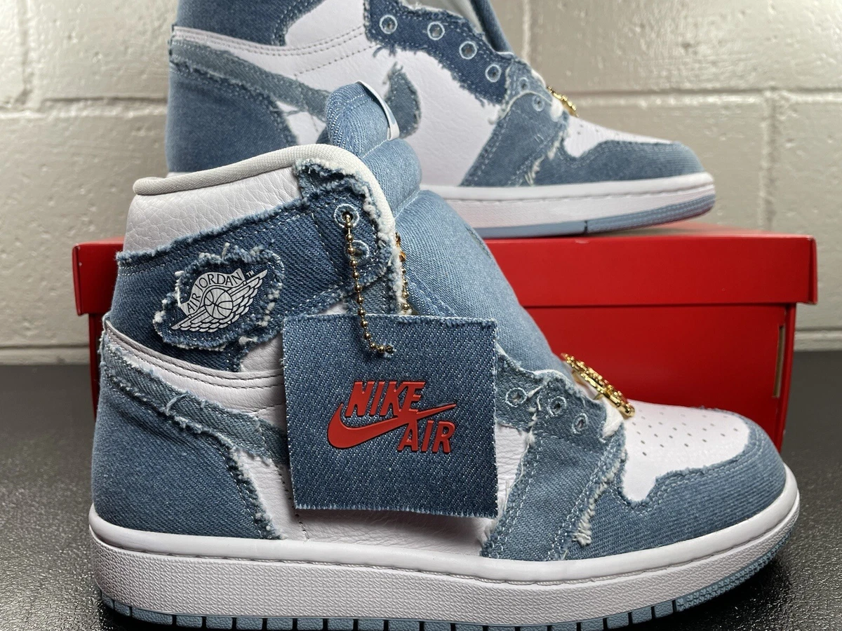 Nike Air Jordan 1 High OG Denim Worn Blue Size 9 Women DM9036-104 FAST SHIPPING