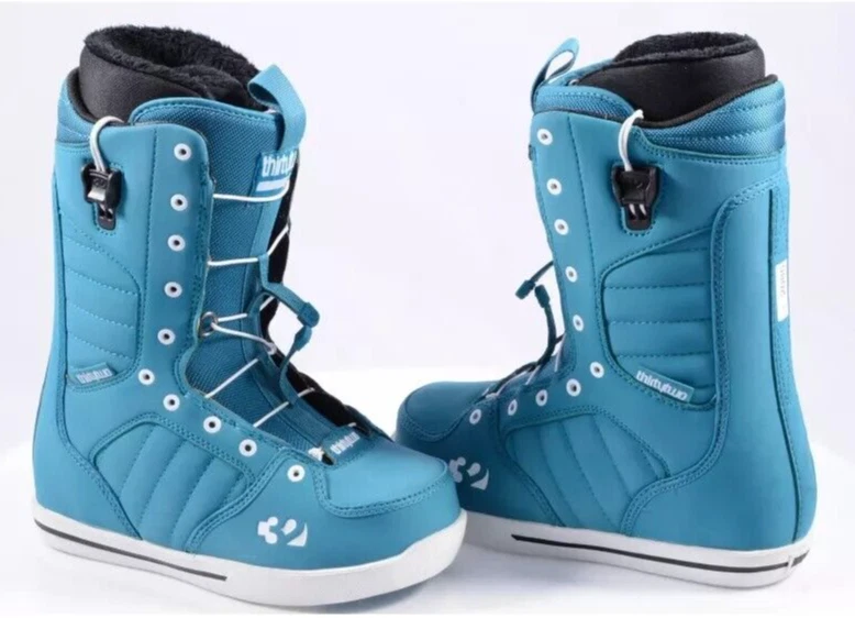 THIRTYTWO WOMENS SNOWBOARD BOOTS UK 86 FAST TRACK BEGINNER BLUE