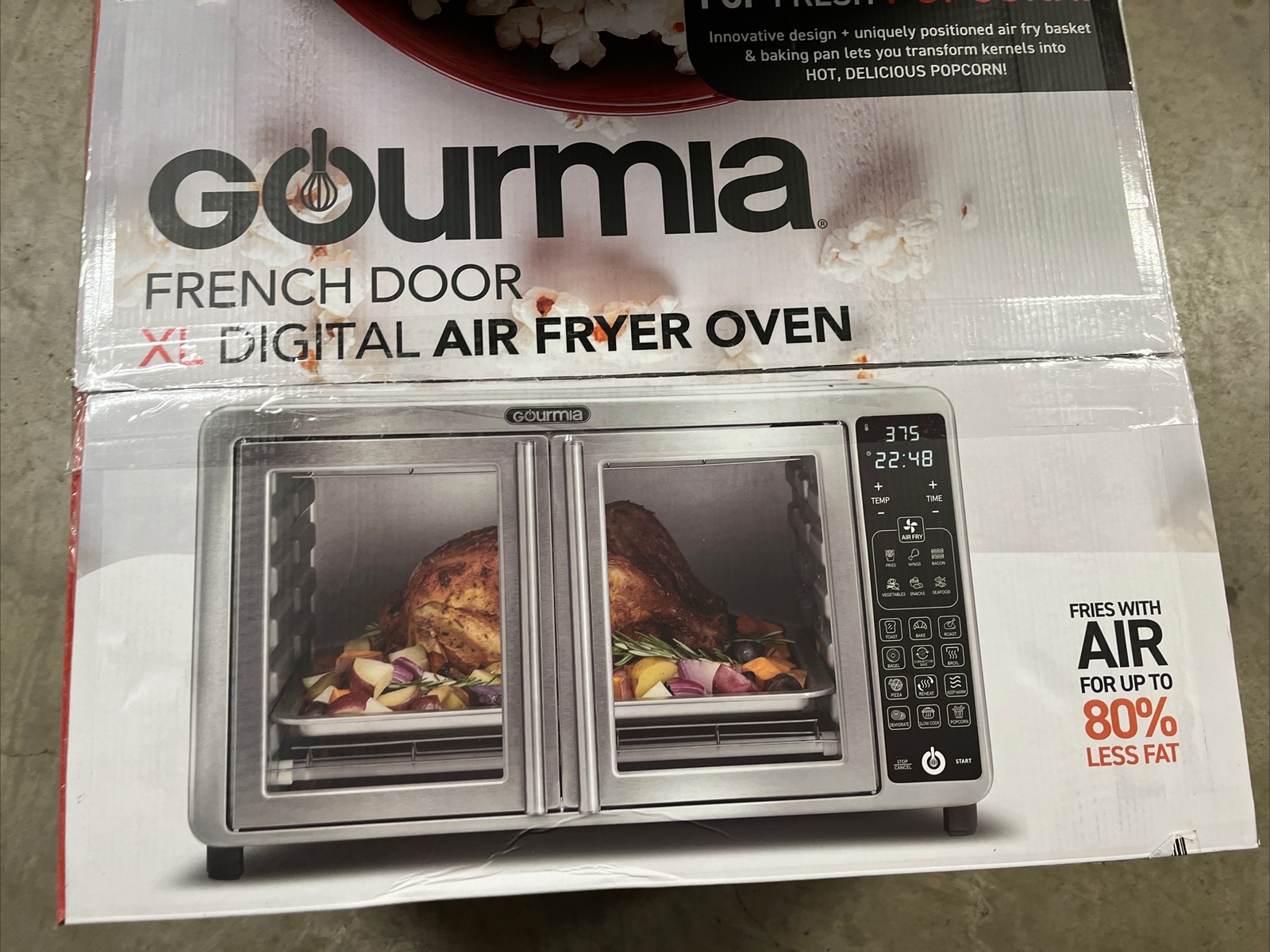 Gourmia GTF7660 XL 45.44 Quart Digital Air Fryer Toaster Oven with