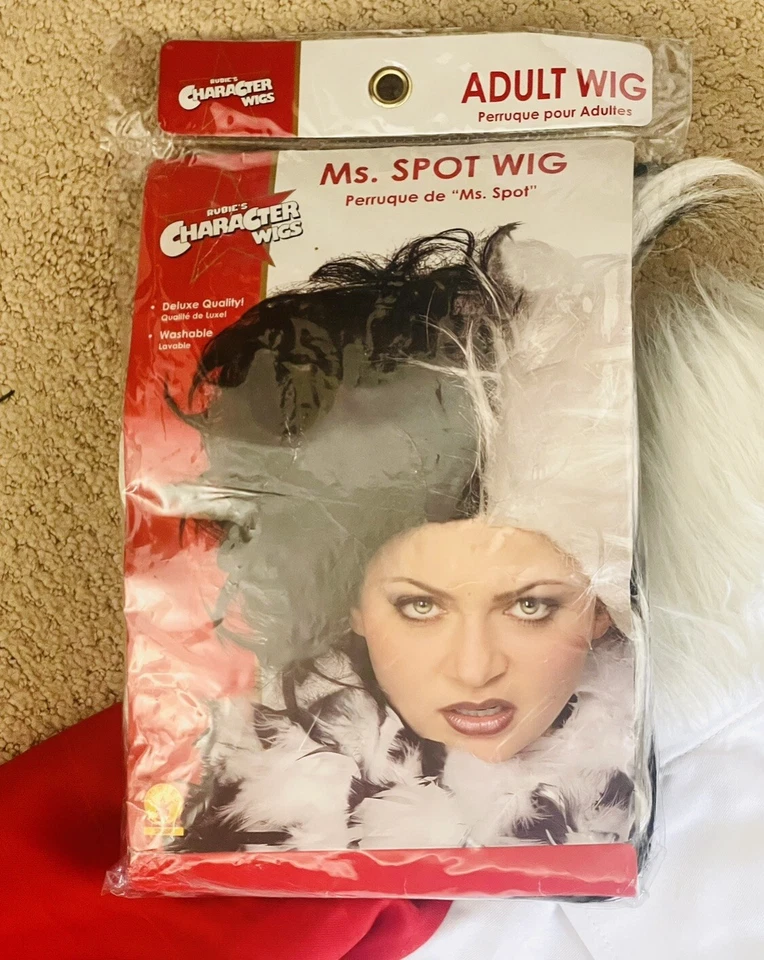 Disney’s 101 Dálmatas Villian Cruella De Vil Disfraz Chaqueta y Peluca Mujer’s Talla S Foto 2 de 2