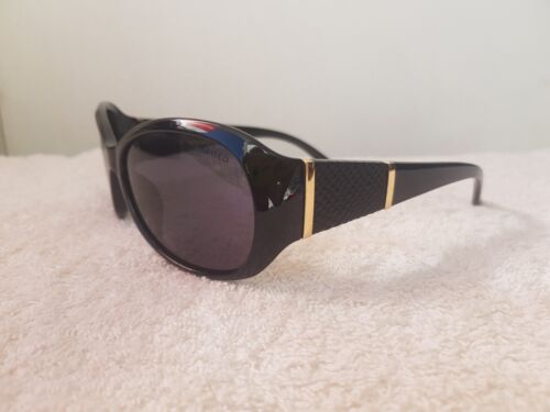Sunglasses Gold & Black Polarised Leurea 1604092 Grey Tint Lenses New Womens - Foto 2 di 10