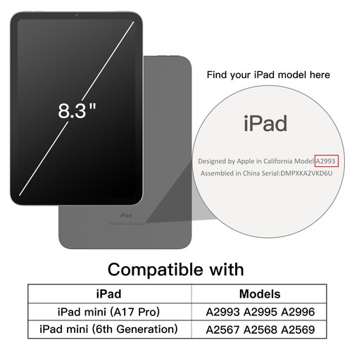 Case for iPad mini (A17 Pro, 2024 Model, 7th Gen) / mini 6 (2021 Model, 6th Gen) - Picture 18 of 79