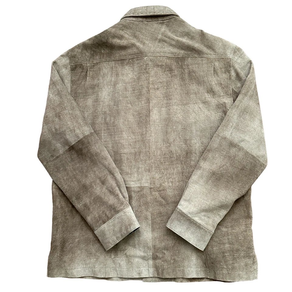 Куртка мужская Nat Nast натуральная кожа размер M замшевые карманы светло-коричневая - Изображение 2 из 4