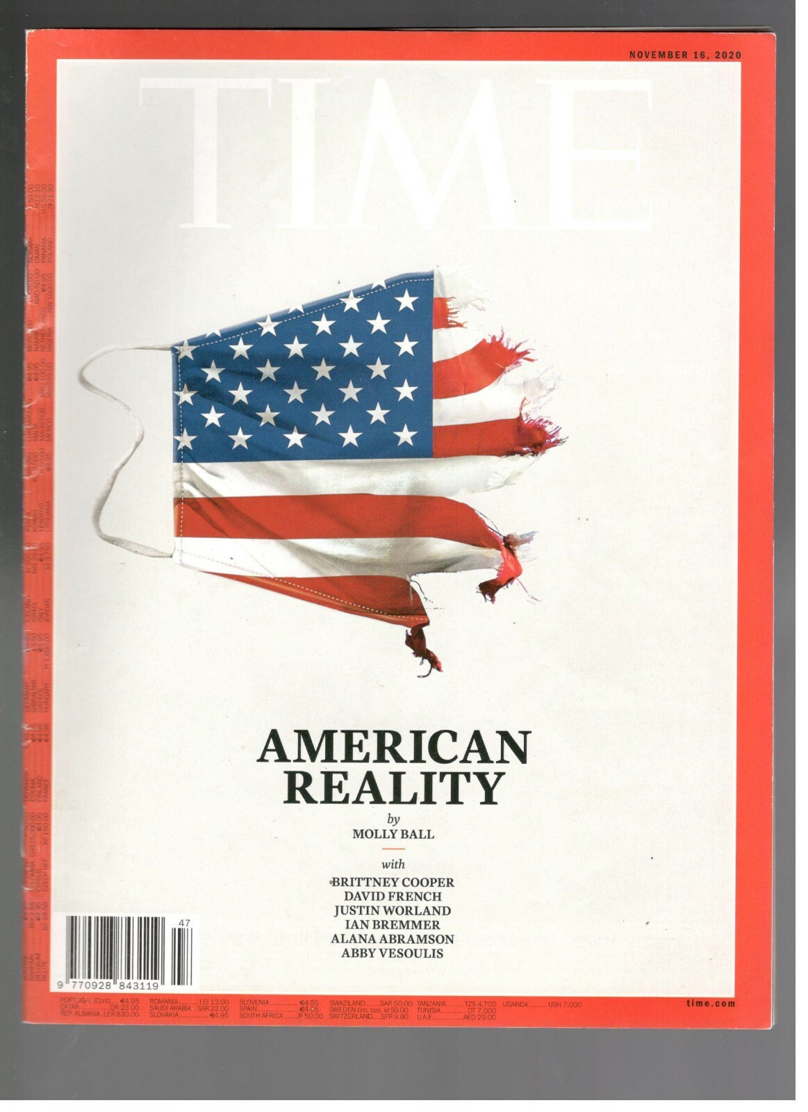 Time Magazine November 16, 2020 AMERICAN REALITY