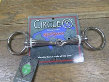 NEW Reinsman Circle R PONY Bit, Smooth Nickel Snaffle #CR120