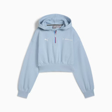 PUMA - Women's Standard BMW MMS Motorsport ESS Half-Zip Hoodie Blue Wash