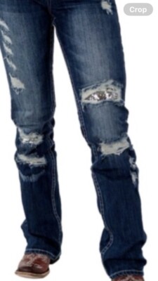 Cowgirl Tuff Western Jeans Womens Hot Mama Bling 29 X 37