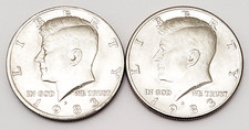 1983 P & D Kennedy Half Dollar Set (2 coins)  AVE CIRCULATED **FREE SHIPPING**
