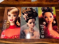  3 Barbie Collectibles By Mail Catalogs 1996  1998. FAO Schwarz, Faberg , Trek
