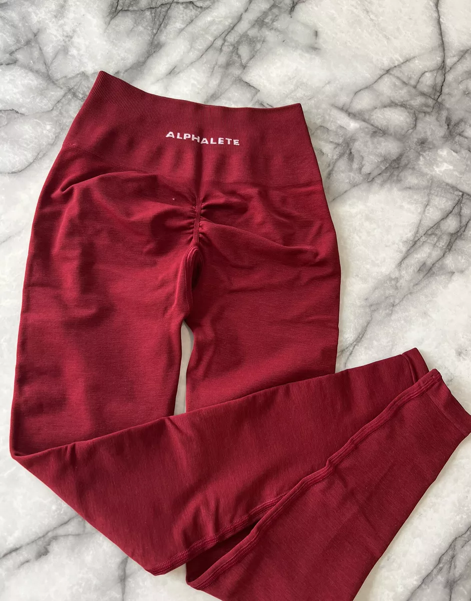 Alphalete Amplify Leggings In Scarlet (XS) Brand New In Original Packaging