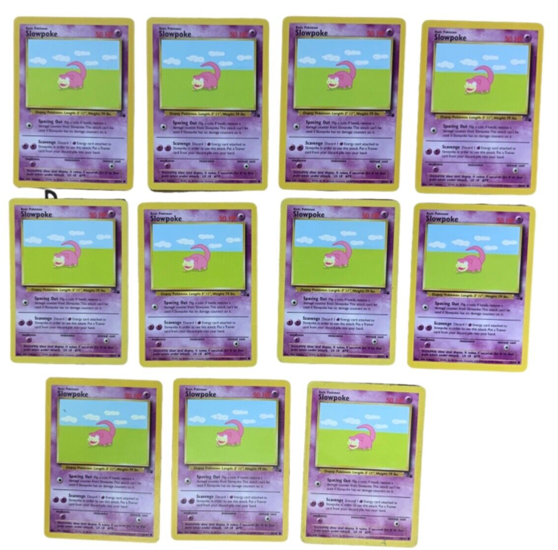 1995 slowpoke pokemon card Slowpoke [1st Edition] #55 Prices | Pokemon Fossil
