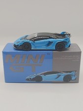 Mini GT Lamborghini LB-Silhouette WORKS Aventador GT EVO Baby Blue MGT00494 1/64
